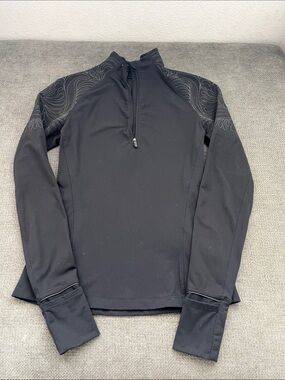 lululemon athletica Black Half-Zip Varsity Jacket